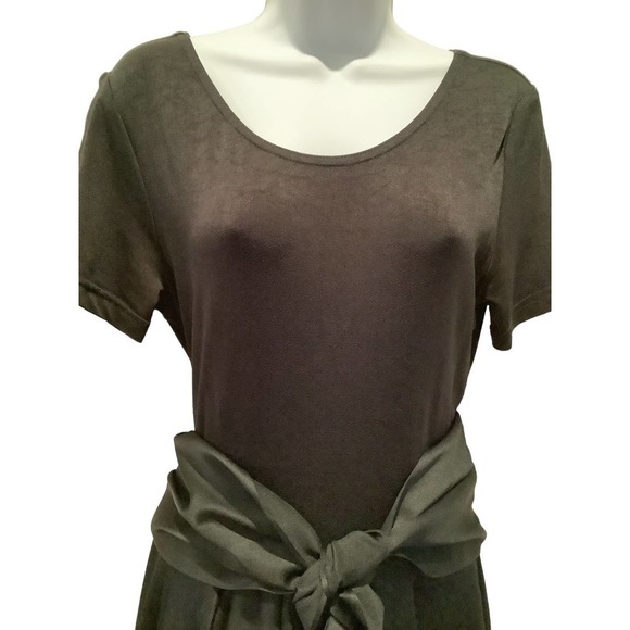 CDC EVENING CAREN DESIREE COMPANY BLACK SATIN FORMAL GOWN 10 - Picture 2 of 11